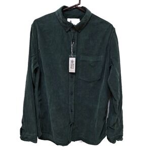 Alpine Design Corduroy Shirt Mens M Faded Evergreen NWT